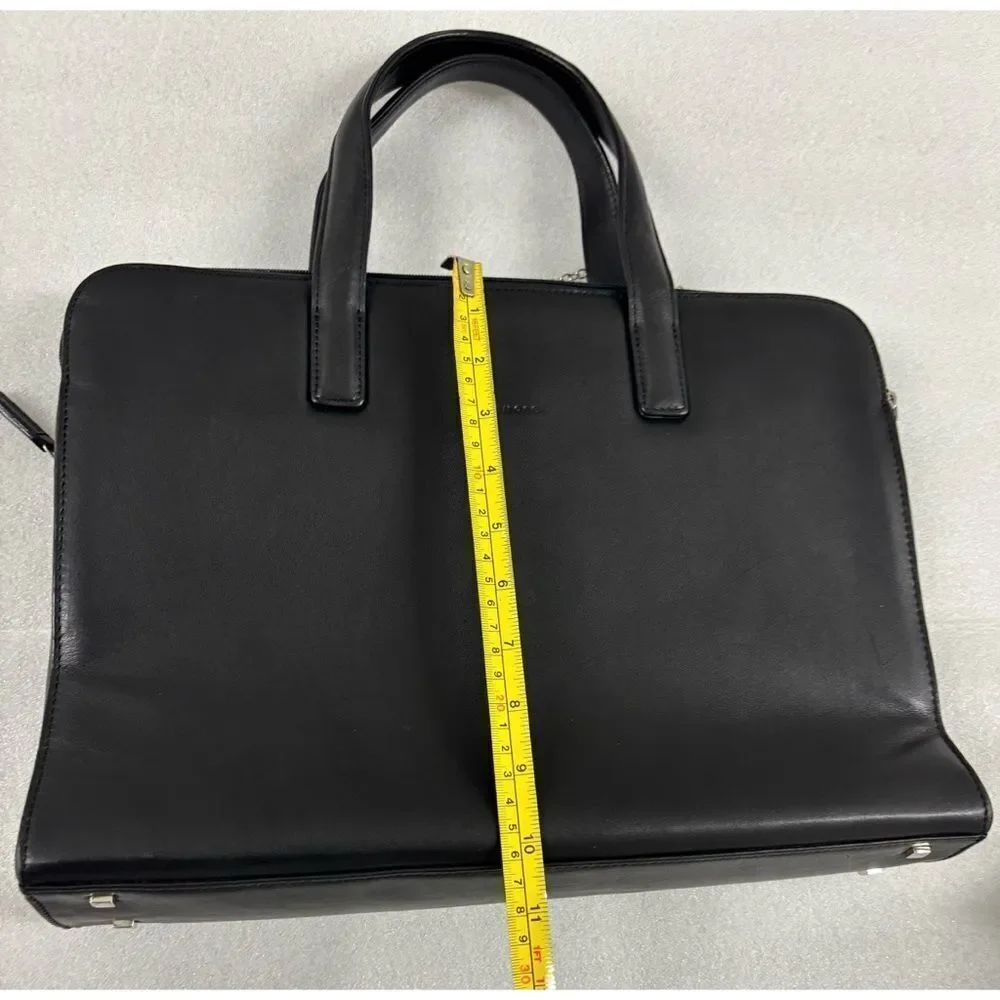 Levenger Everyday Black Laptop Bag with Handles